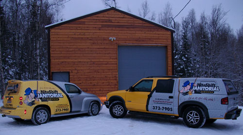 The yellow truck
